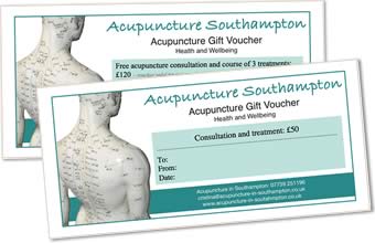 Acupuncture Gift Vouchers